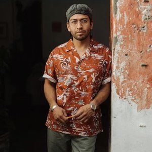 WELLEN Camp Collar Short Sleeve Shirt